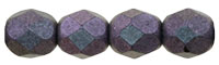 Czech Fire Polish 6mm-Polychrome Orchid Aqua (image for) Czech Fire Polish 6mm-Polychrome Orchid Aqua